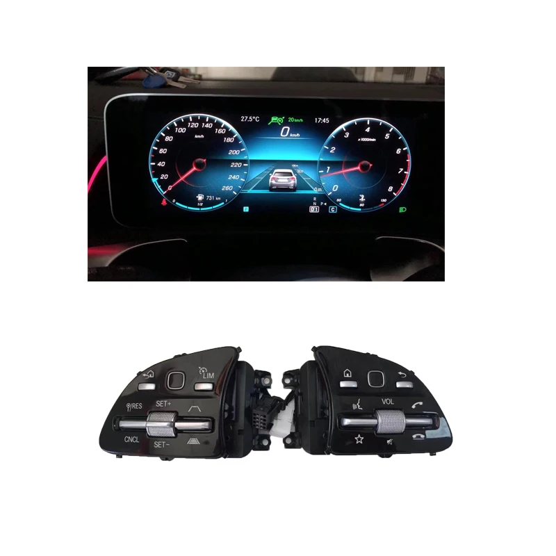 

For Mercedes-Benz 2019-2022 A/B/GLA/CLA/GLB/X177 X118 X247 Distronic Steering ACC Driving Assist System Sports Leather Steering