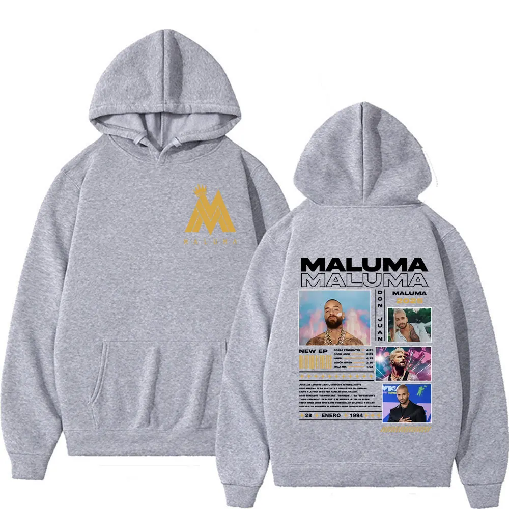 Rapper Maluma Don Juan 2025 Tour Graphic Hoodie Men Women Oversized Fashion Short Sleeve Hoodie Hot Sale Autumn Hoodie Tops #3