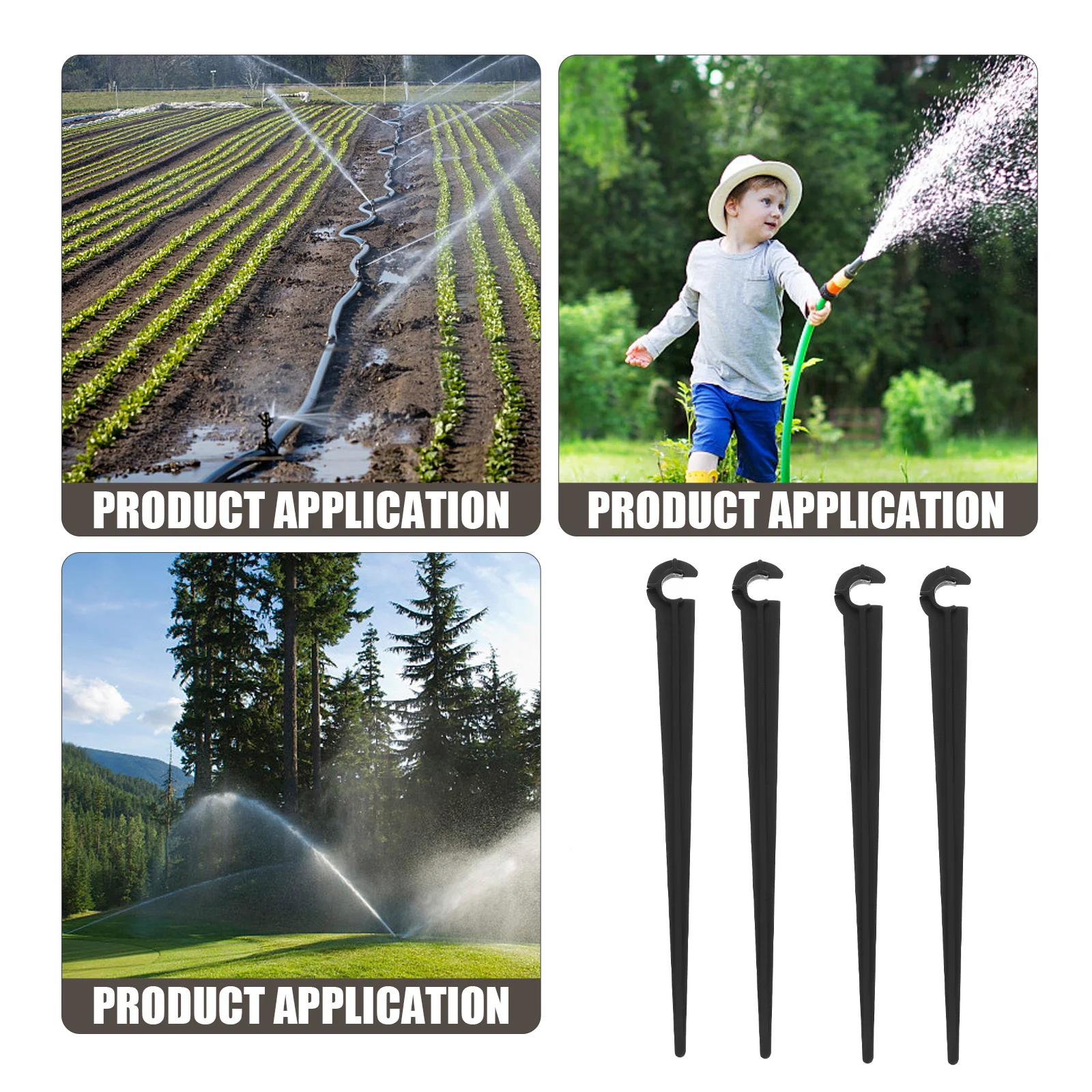 50 قطعة الري دعم ثابت حصص الأرض إدراج قضيب ABS لحديقة الدفيئة بالتنقيط الري الملحقات