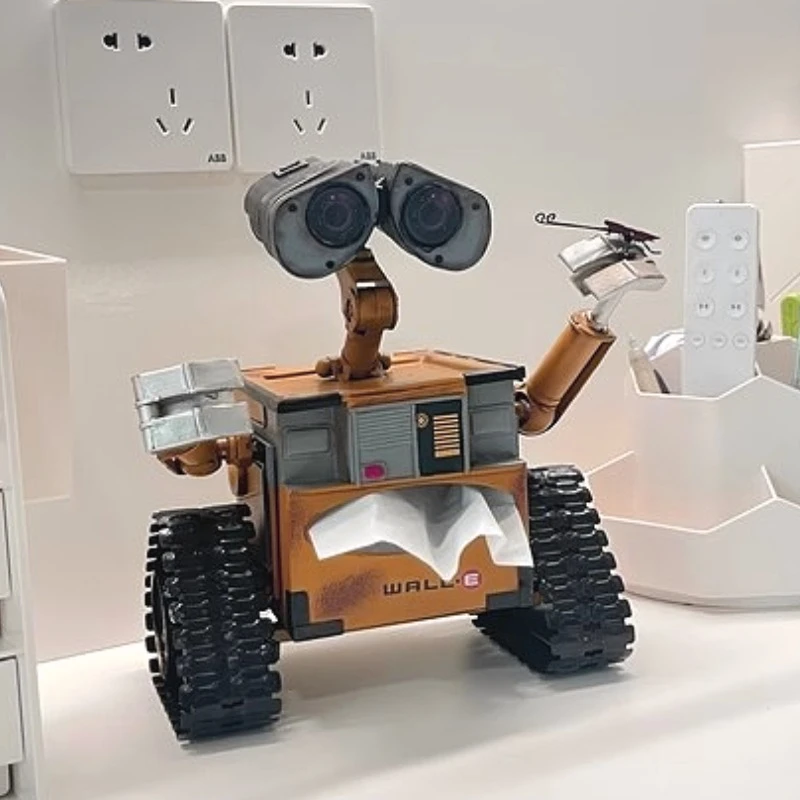 

24cm Industrial Style Retro Iron Wall-E Robot Tissue Box Creative Living Room Paper Box Entrance Key Storage Ornament
