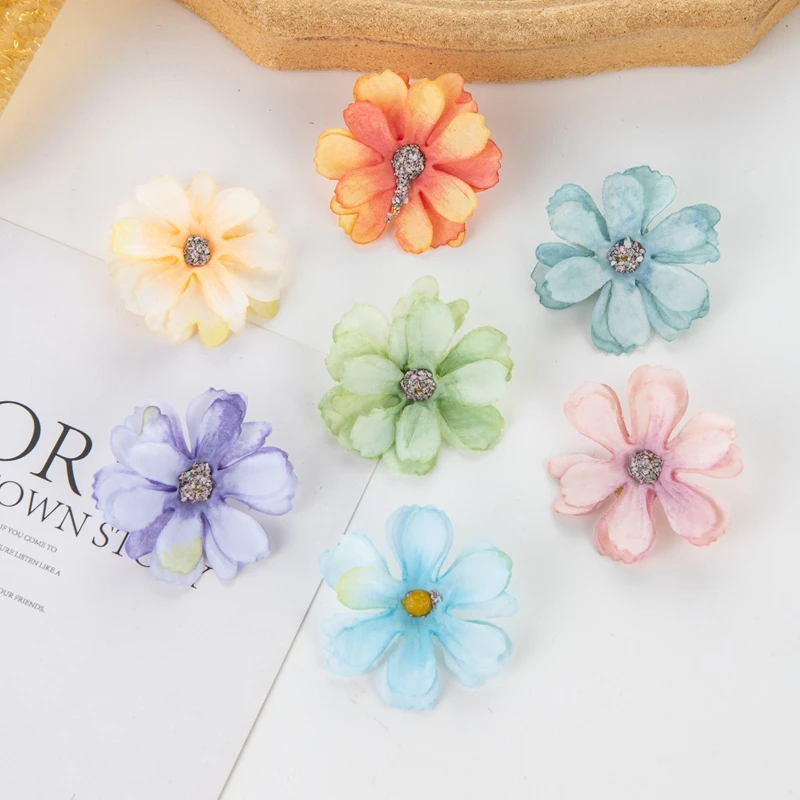 50 Stück Künstliche Blumen Günstige DIY-Girlande Süßigkeitenbox Scrapbooking Weihnachtsdekoration für Zuhause Hochzeitsstrauß Seidenkarneol – Detail 4