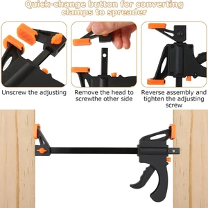 4 polegadas carpintaria braçadeira rápida f braçadeira ferramenta placa de madeira fixa conjunto de ferramentas de carpintaria conjuntos manuais 8 principais vendas ferramentas de marcineiro - №1