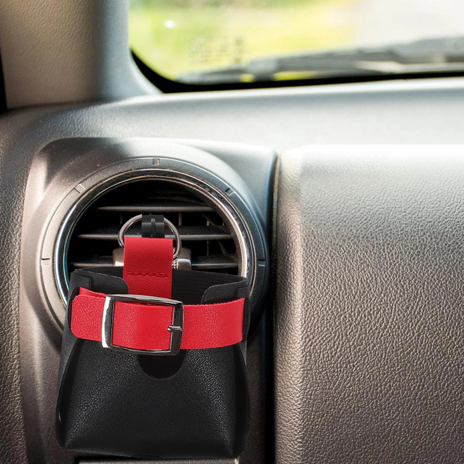 

Car Air Vent Organizer Hanging Storage Bag Multifunctional Holder Phone Sunglasses Keys Car Accessories Air Vent Hanging Case