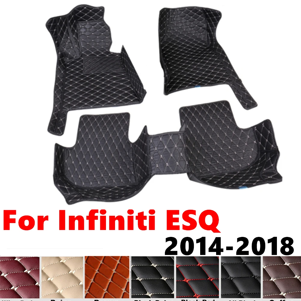 

Car Floor Mats For Infiniti ESQ 2018 2017 16-2014 Custom Fit Front& Rear Floor Liner Cover Foot Pads Carpet Interior Accessories