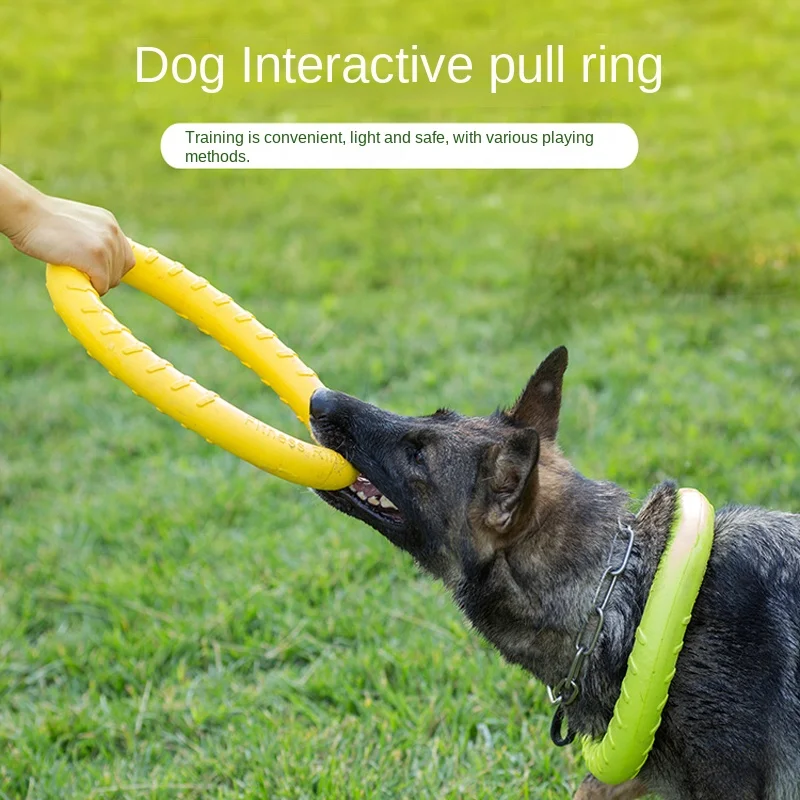 Pet Dog Toys Pet Flying Disk Training Ring Puller Anti-Bite Floating Interactive Supplies Cat Dog Toy Aggressive Chewing Dog Toy