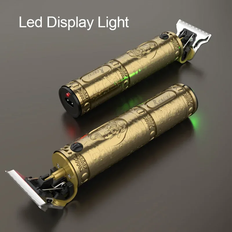 RESUXI JM-700A المهنية T أصلع رئيس الشعر المتقلب قابلة للشحن مقص الشعر آلة قطع الشعر أداة تهذيب اللحية 0 مللي متر ماكينة حلاقة