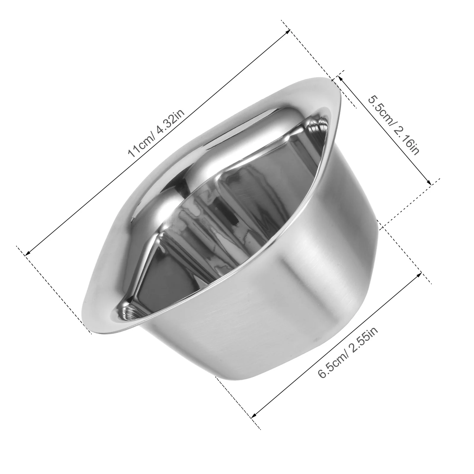 أوعية الوجبات الخفيفة المصقولة المصنوعة من الفولاذ المقاوم للصدأ ذات الشكل المربع وتصميم قابل للتكديس مثالي للحلويات وغمس الصلصات والتوابل ومخزن المطبخ #6
