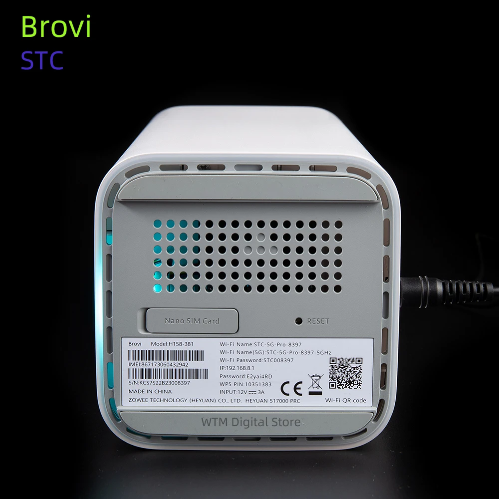 BRAND NEW Unlocked H158-381 5G CPE PRO 5 Router 5G WiFi 6 RJ45 RJ11 Slot NanoSIM (Brovi)