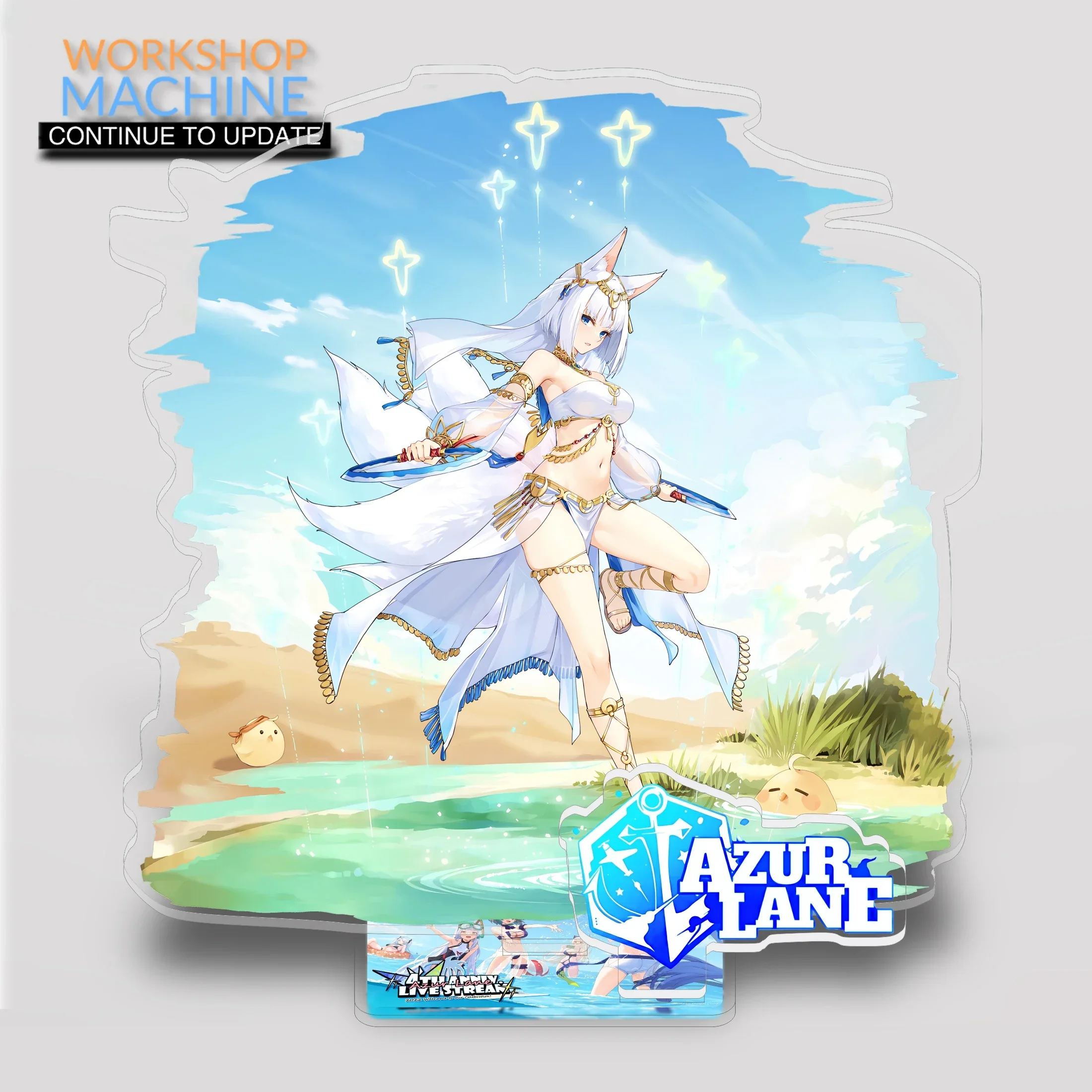 Azur Lane P3 Anime Decorações, Computador Desk Decoração, Transparente Acrílico Figuras Stand, Lembrança Tendência, Alta Precisão