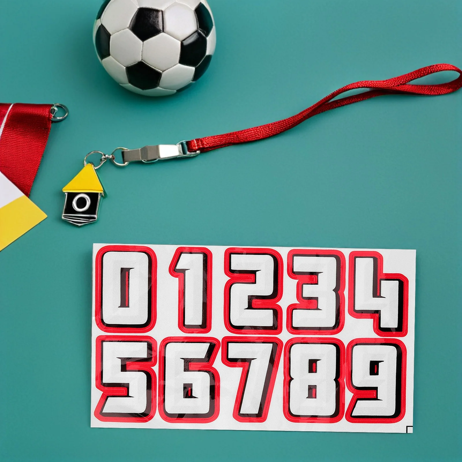 

2Sets Number Stickers Waterproof Long-Lasting Reflective Decals for Sports Helmets Bike Skate Motorcycle Use in Outdoor