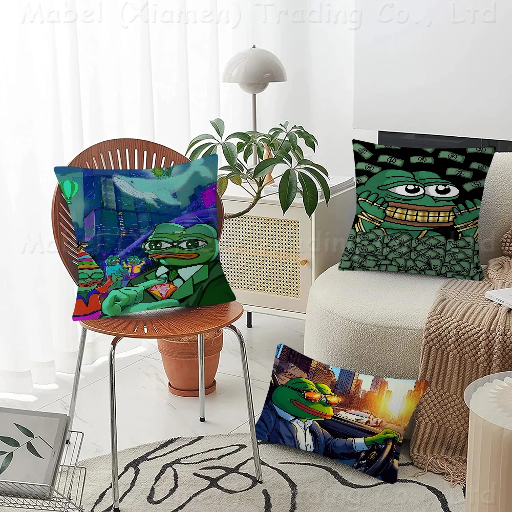 

Sad Frog Pepe Cushion Cover 30x50 Polyester Sofa Cushions Decorative Throw Pillows Home Decoration Pillowcover