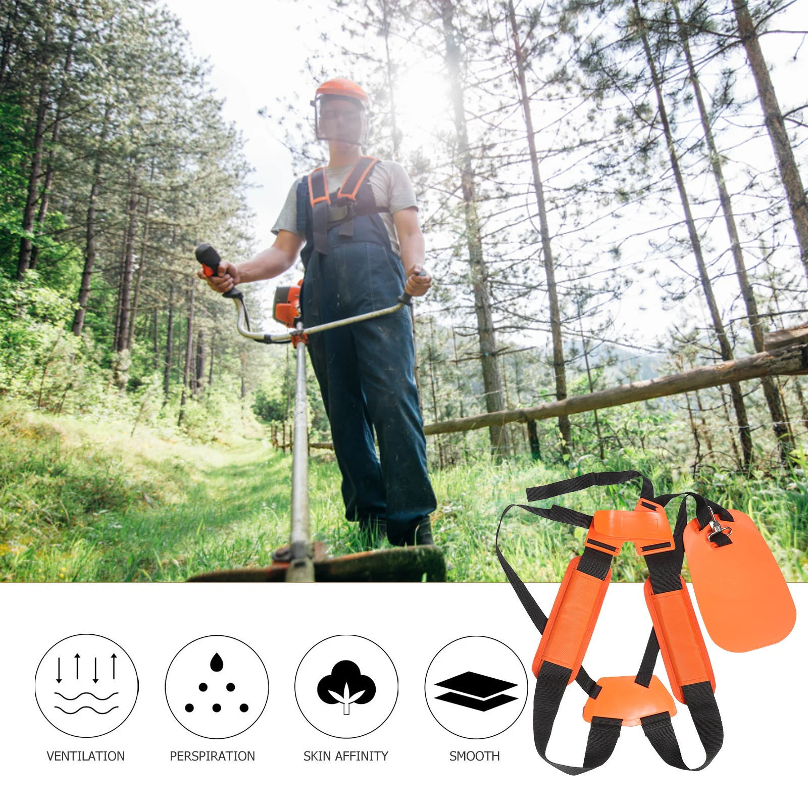 

Lawn Mower Strap Durable Adjustable Nylon Weed Trimmer Shoulder Belts for Garden Accessories Non Slip Grass Carrier