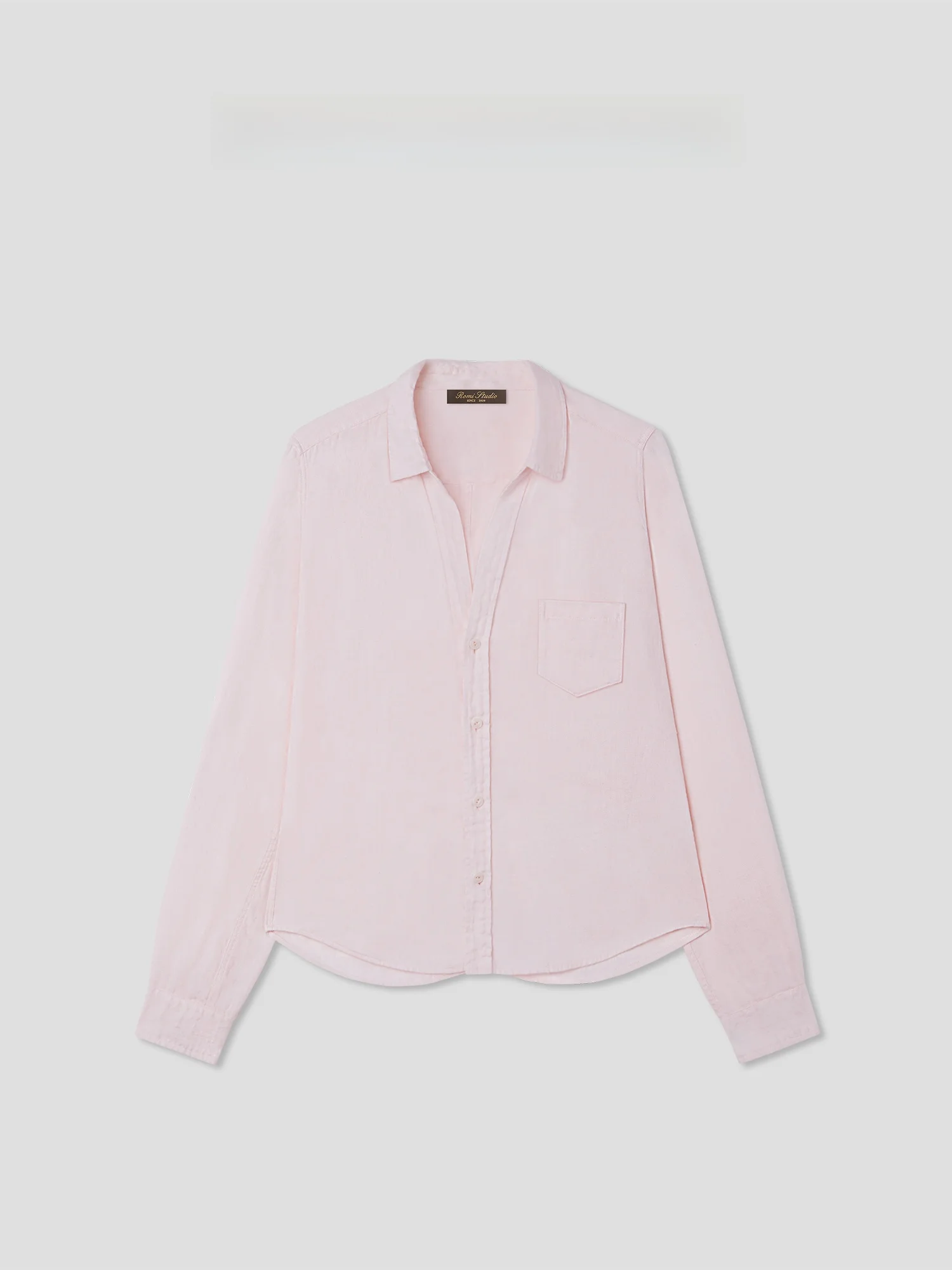 

Romantic Studio Loose Fit Linen irt Lightweight V Ne Full Color Casual Busin Women's irt Summer 2025 Pure Color