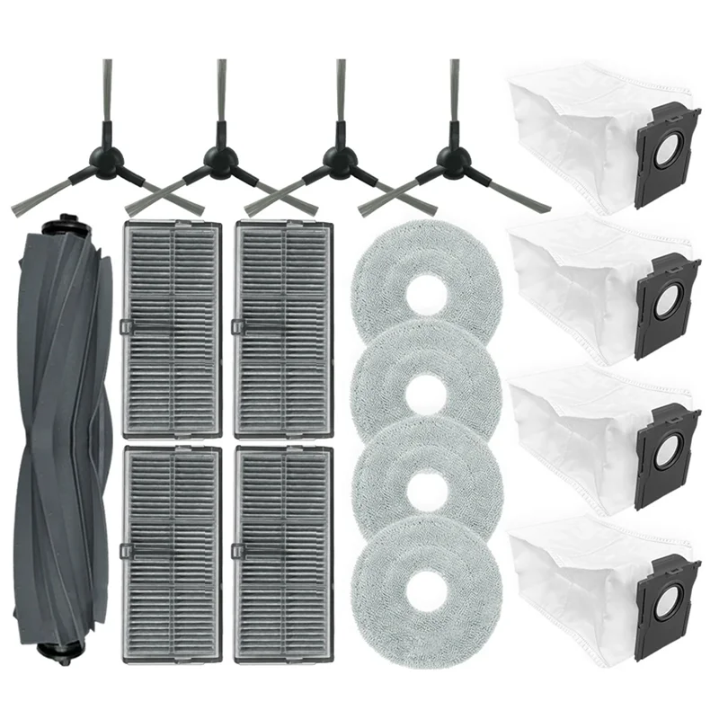 9M-Для Dreame L30s Ultra, Dreame L10s Ultra Gen 2, детали для пылесоса, основной ролик, боковая щетка, фильтр Hepa, швабра, тканевый мешок для пыли