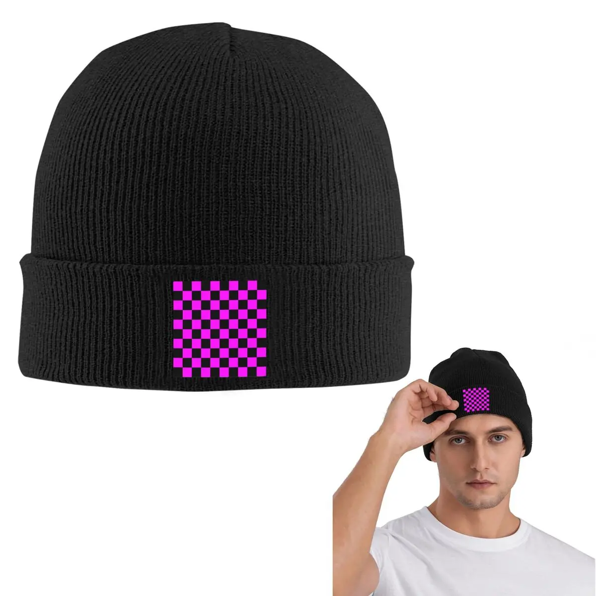 Missing Texture Warm Knitted Cap Hip Hop Bonnet Hat Autumn Winter Outdoor Beanies Hats for Unisex Adult