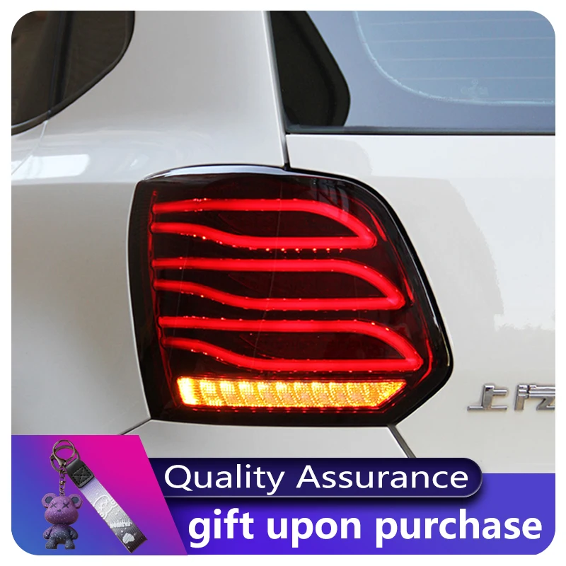 Car Accessories Lamps For Volkswagen VW Polo 2011-2018 Tail Light Dynamic LED DRL Superbright Taillight Reverse Refit Auto Tools