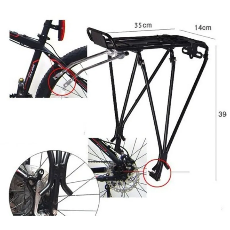 

1 комплект, износостойкая стойка для горного велосипеда MTB, тормозная стойка, задняя вешалка, нагрузка, велосипедный дисковый тормоз, три прочные задние полки Fulcrum