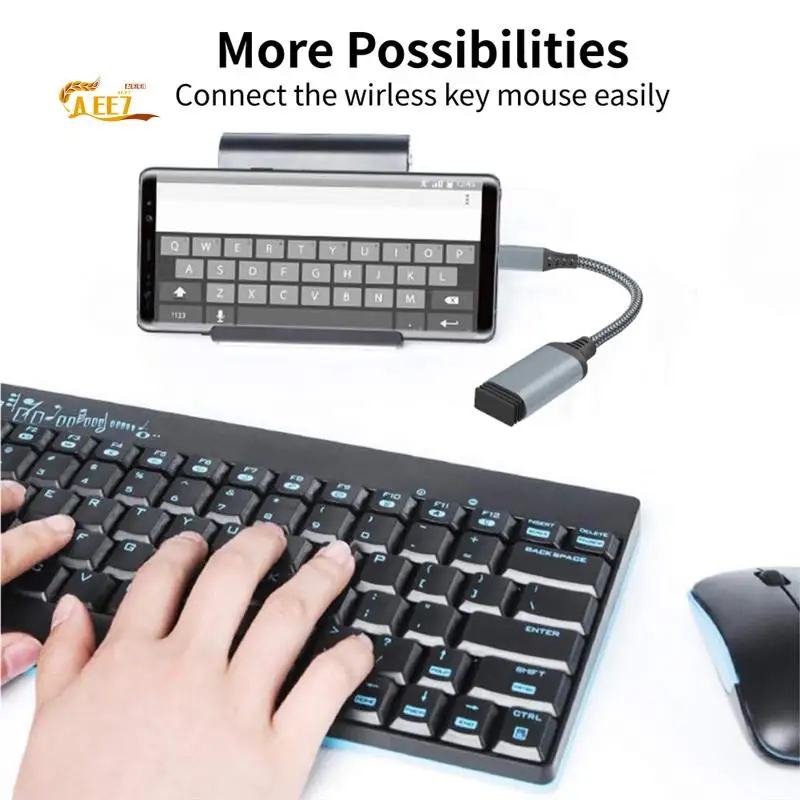 AEE7-High Quality Data Cable Type-C To USB3.0 Transfer Cable For Mobile Tablet Computer Vehicle Extension Converter