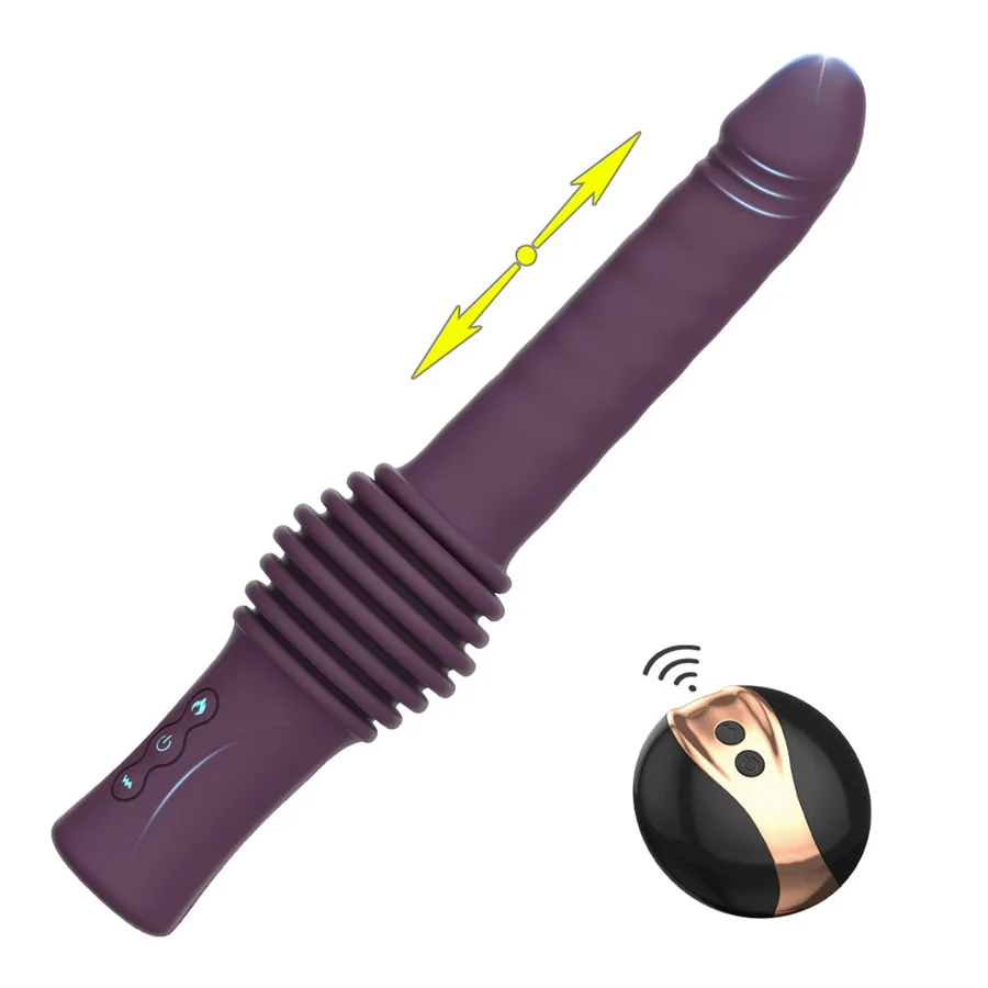 Sex Toys Tools Automatic Machine Telescopic Dildo Vibrator Heating Massager G Spot Thrusting Retractable Vaginal Toy Female