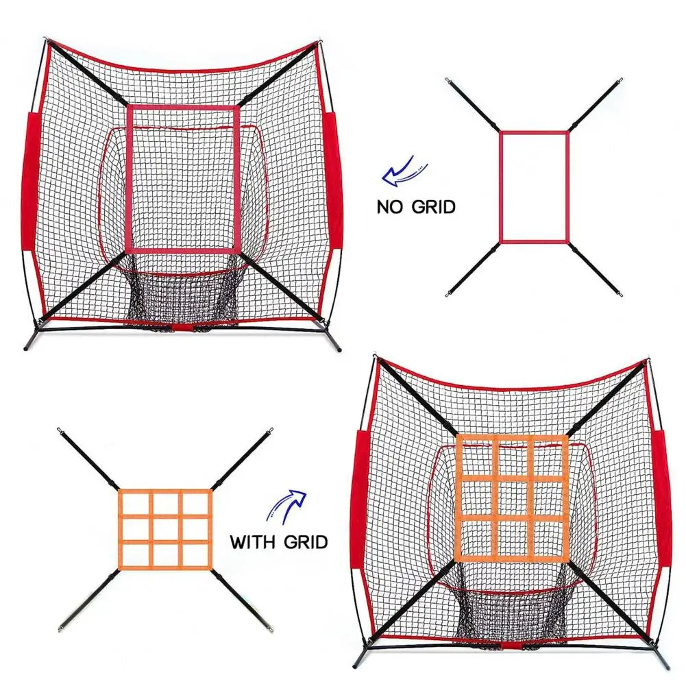 

Adjustable Training Net Enhance Pitching Accuracy with Adjustable Baseball Strike Zone Target Professional Training for Throwing