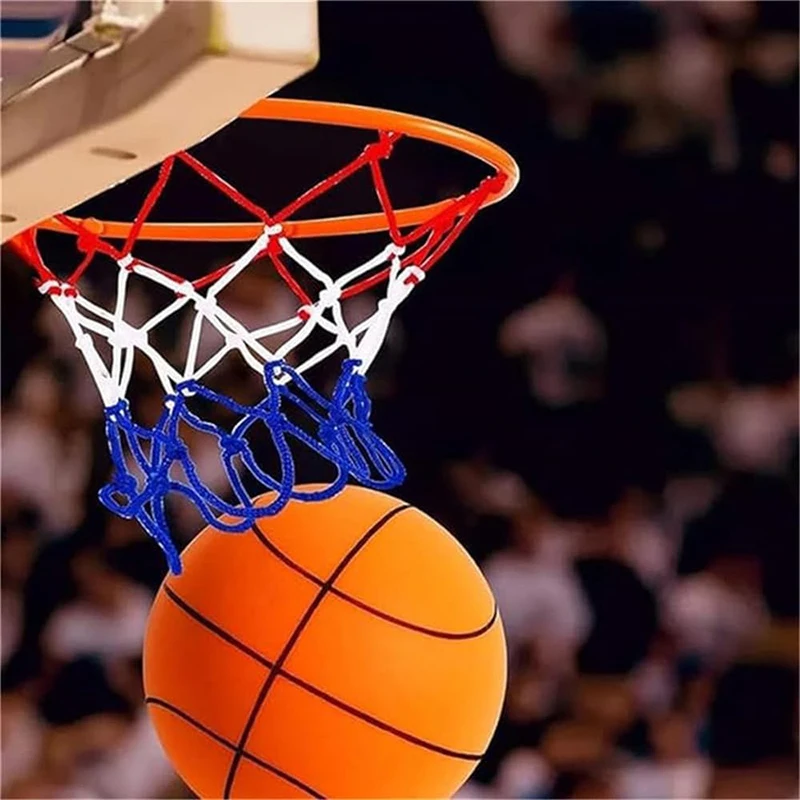 Cesta de basquete interna com rede, sem necessidade de perfuração, montada na parede, ajustável