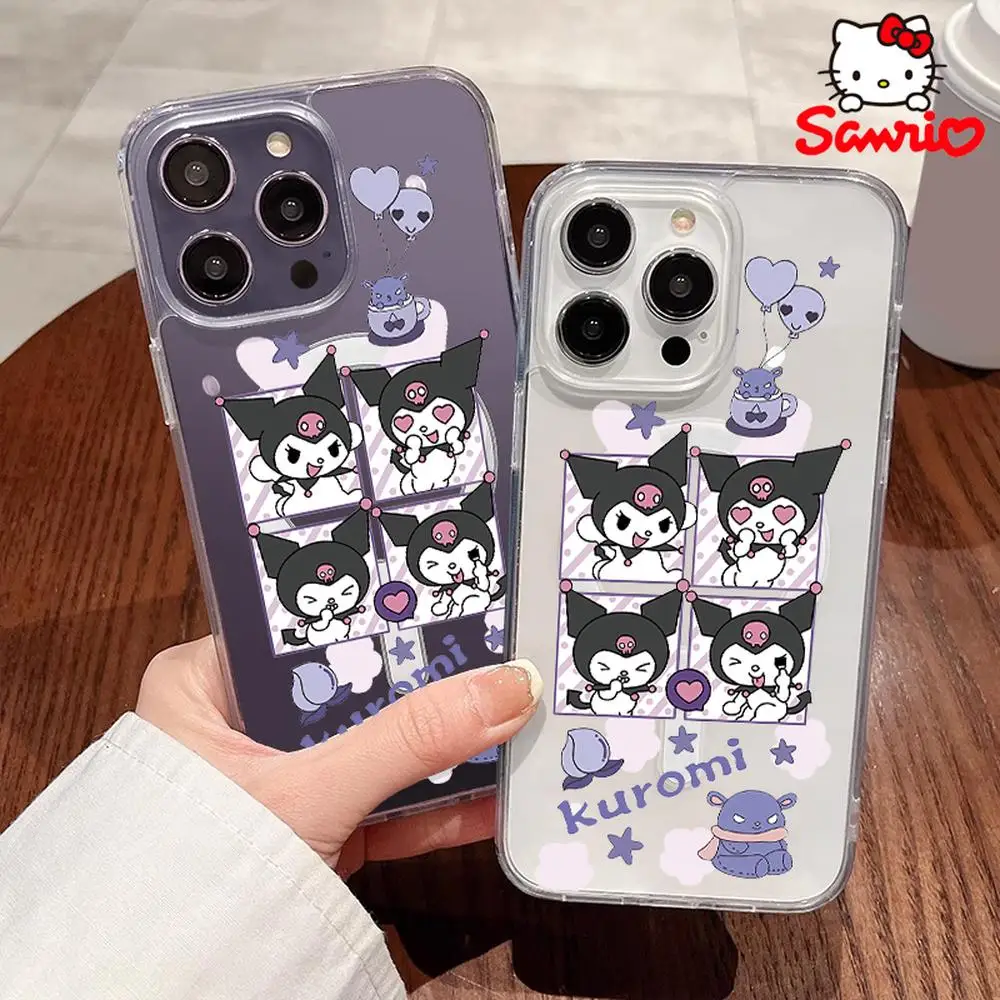 

Sanrio Hellokitty Phone Cases Fall Prevention Iphone 16/15/14/13/12/11 Woman Iphone Case Sanrio Kt Fashion Accessory Gift