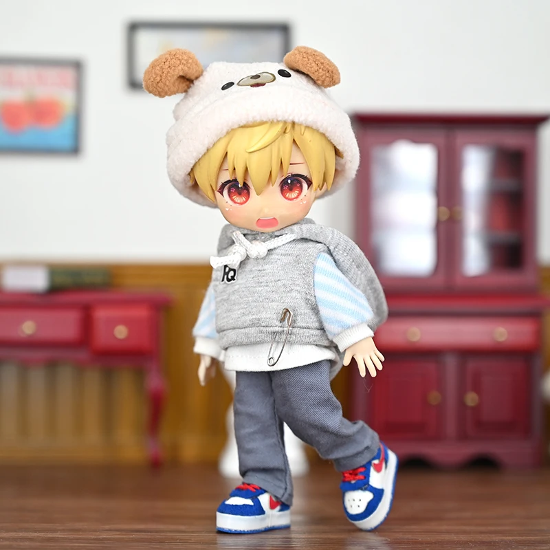 Ob11 인형 옷 P9 P10 Monobody Ufdoll Molly Ymy1/12Bjd Obitsu11 옷을위한 좋은 작은 개 미국 정장