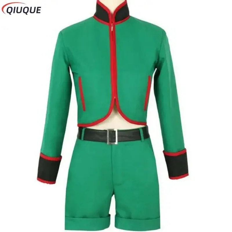 Anime Hunter x Hunter Gon Freecss Costume Cosplay vestito verde Halloween festa di natale carnevale uomo donna costumi Cosplay