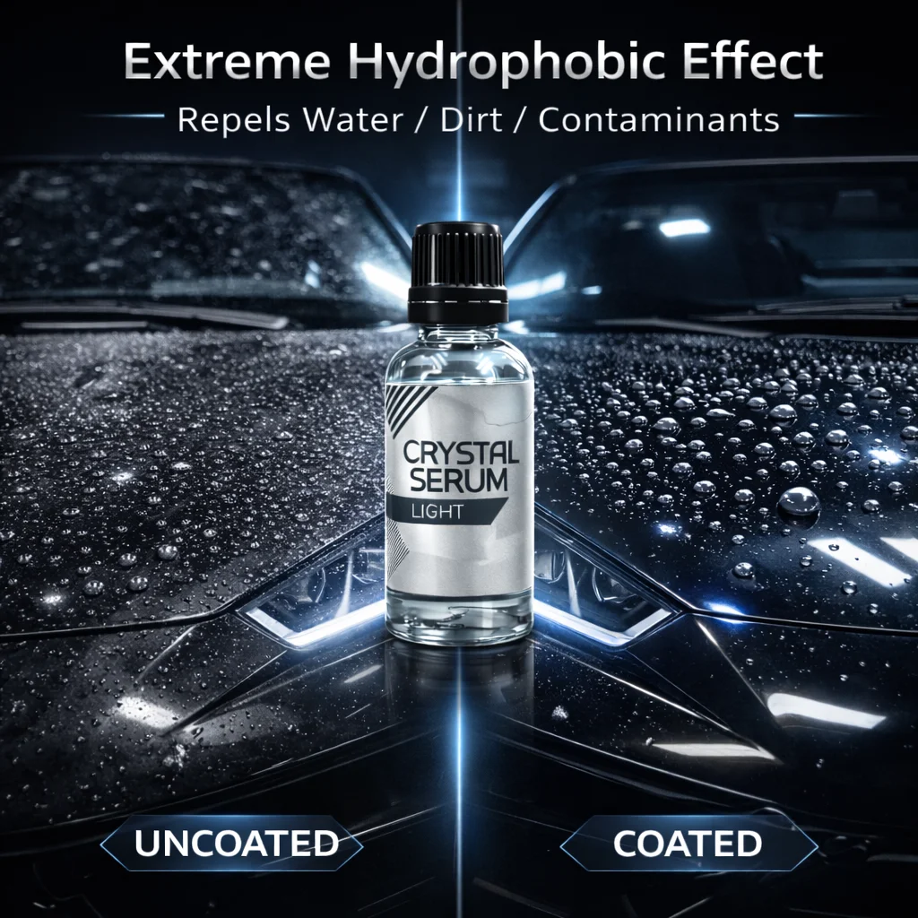 Crystal Serum Light Ceramic Coating for Car Protect Car Paintwork High Shine Easy To Apply  5 Years Durability