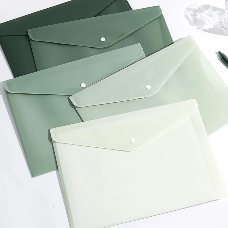 Carpeta documentos Tamaño Carta Cartera archivos Cierre botón a presión Sobre para documentos Bolsas archivos 50