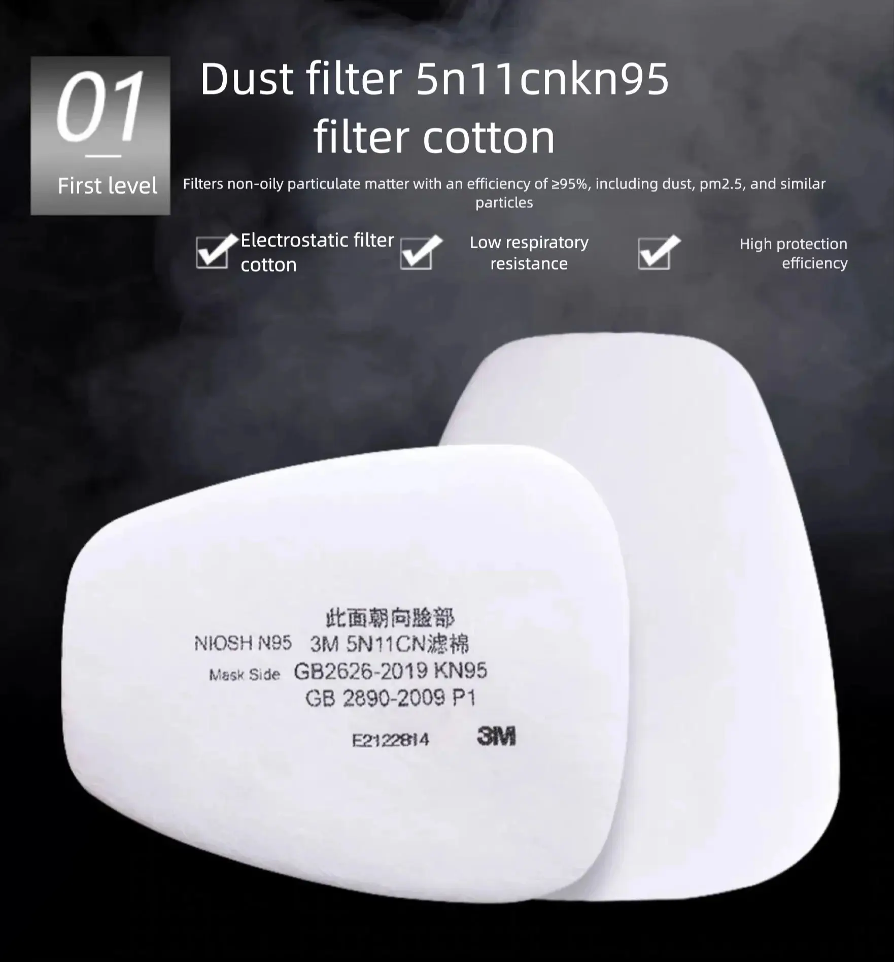 3M 6200 Atemschutzmaske 15-in-1 Set gegen organische Dämpfe, Staub, Farbspritzarbeiten, Sandstrahlen, wiederverwendbare Halbgesichtsmaske, Sicherheitsset – Detail 8