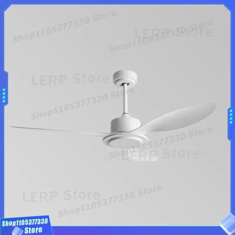 Modern DC Motor Ceiling Fan with Remote Control Reversible Rotation ABS Blades for Bedroom Living Room Lightless Design