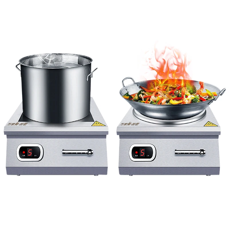 China Factory High Quality Commercial Induction Cooker Electric/Gas Touch Waterproof Metal Outdoor Hotel Garage Use