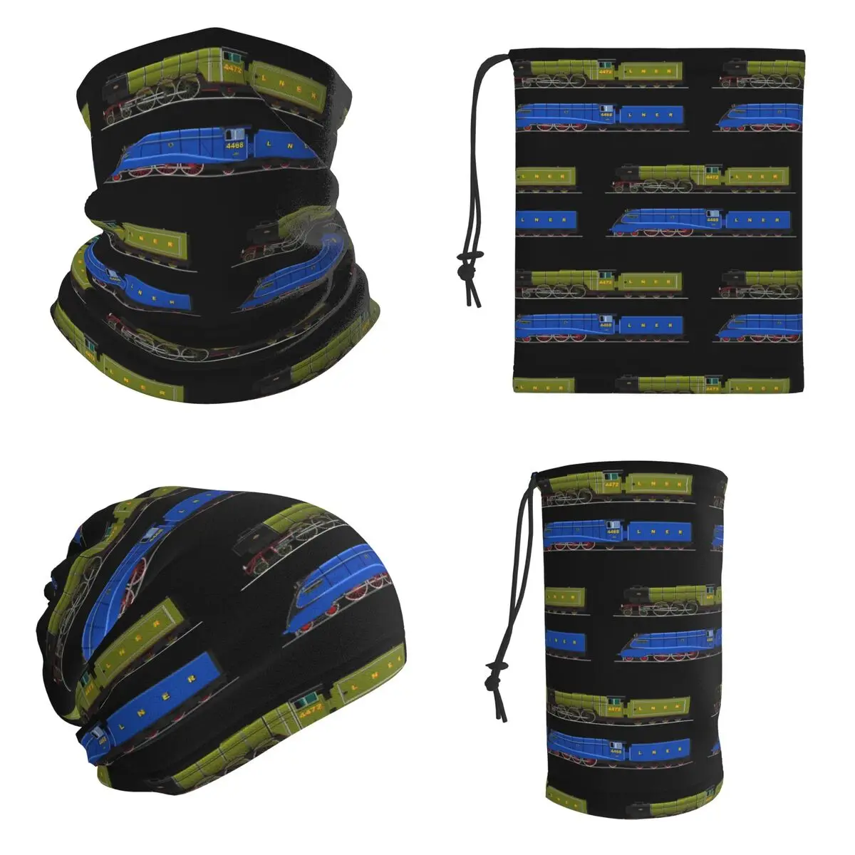 Flying Scotsman And The Mallard Bandana Neck Gaiter Wrap Scarf Outdoor Sports Cycling Scarf For Men Women Adult Breathable