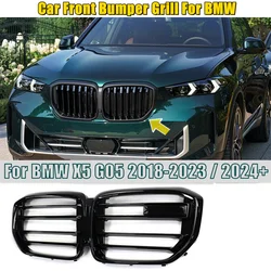 Car Front Bumper Kidney Grille For BMW G05 X5 LCI 2018-2023 2024 X5M Style Racing Grill Radiator Car Accessories