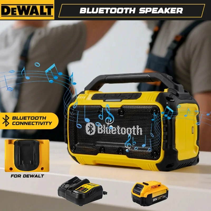 

Dewalt Portable Speaker Wireless Bluetooth-compatible Subwoofer Outdoor Construction Site Waterproof Loudspeaker Stereo Tool
