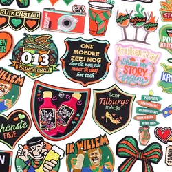 Netherland Kruikenstad Emblem Embroidery Patch Netherland Carnival Embroidered Patches For Clothes Iron On Patches For Clothing