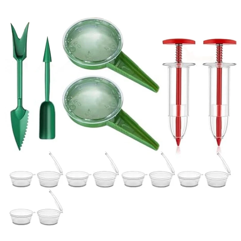 

Manual Seedlings Dibber And Widger With Mini Sowing Seed Dispenser For Precision Planting.