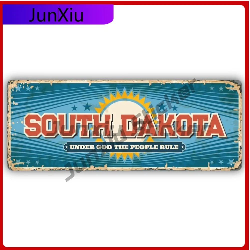 

South Dakota Under God Vinyl Sticker Vintage Travel Art Design Waterproof Pvc Decals Accessories Scratch Cover Sticker For Cars