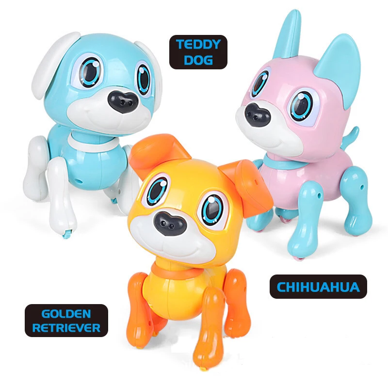 Smart Robot Toys For Kids Cartoon Pet Dog Animal Model Puppy Action Electric Sound Intelligent Induction Rotating Children\'s Toy