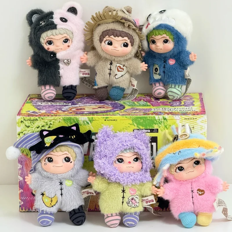 

Genuien Wakuku Handmade World Series Blind Box Trendy Play Cute Bag Pendant Plush Decoration Keychain Doll Gift For Girl