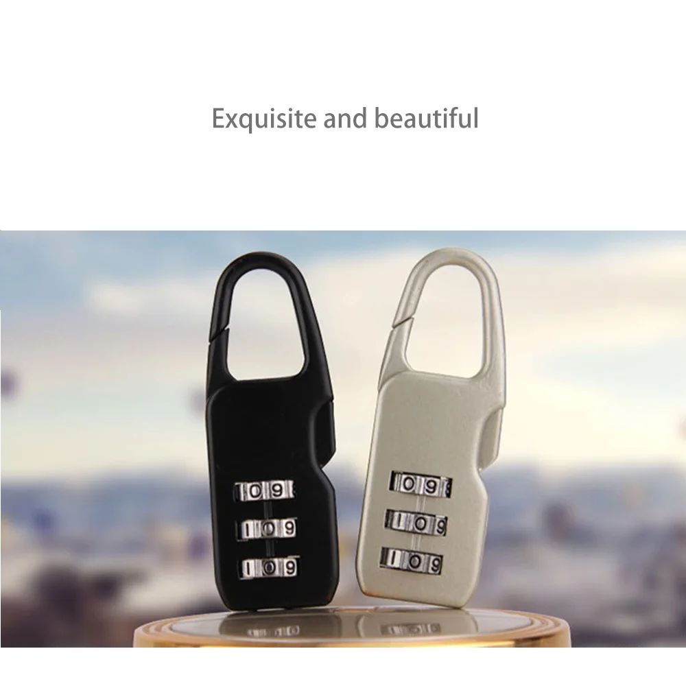 Luggage accessories, combination lock padlock Luggage zipper lock Small mini lock Luggage lock delicate and beautiful protection