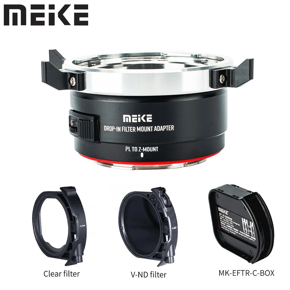 Meike MK-PLTZ-C Metal Lens Adapter Ring for ARRI PL-Mount Cinema Lenses to Nikon Z Mount Camera Z5 Z6 Z7 Z8 Z9 Z30 Z50 Z6II Z7II