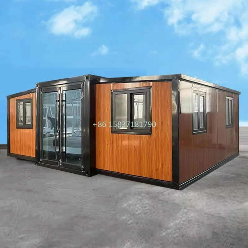 Granny Flat High Quality Tiny Home Waterproof Folding House Container Expandable Security Container House Luxury Prefab Villas