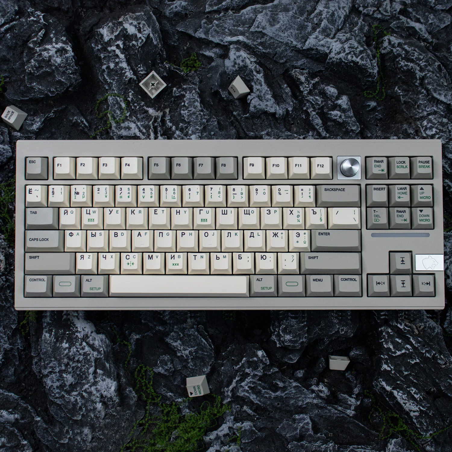 Retro nostálgico russo keycaps cereja perfil 144 teclas pbt sublimação térmica clássico branco cinza teclado mecânico ru keycap