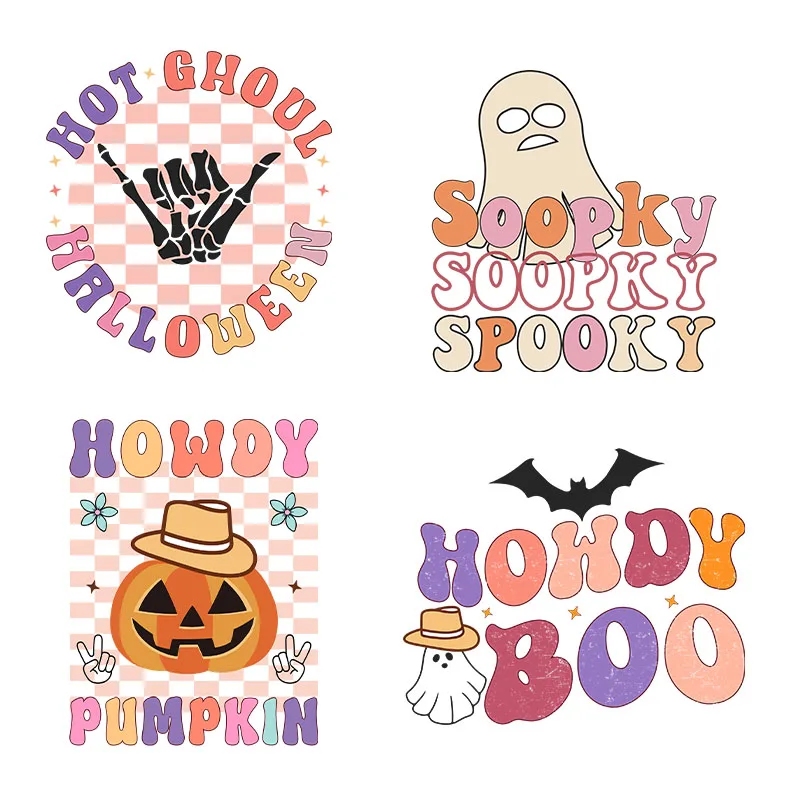 Boo Boo Crew Spooky Babe Hot Ghoul Halloween Howdy Boo Pumpkins Creep It Real Full