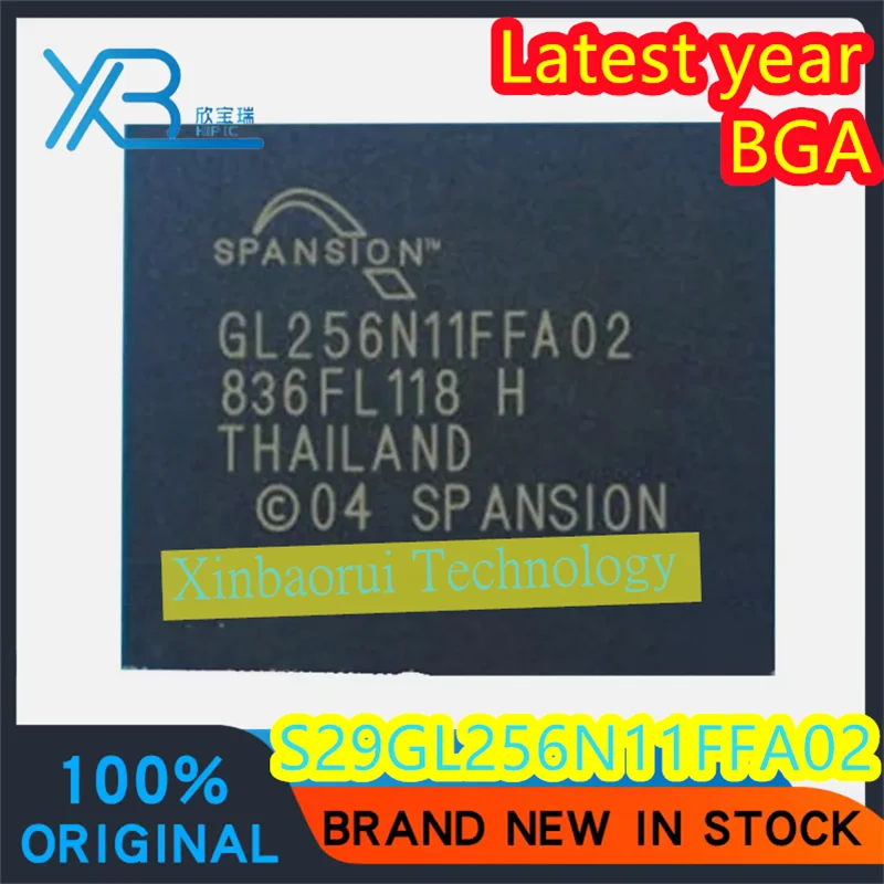 

(4/20pieces) S29GL256N11FFA02 S29GL256 GL256N11FFA02 FBGA-64 FLASH chip 100% brand new good quality electronics original