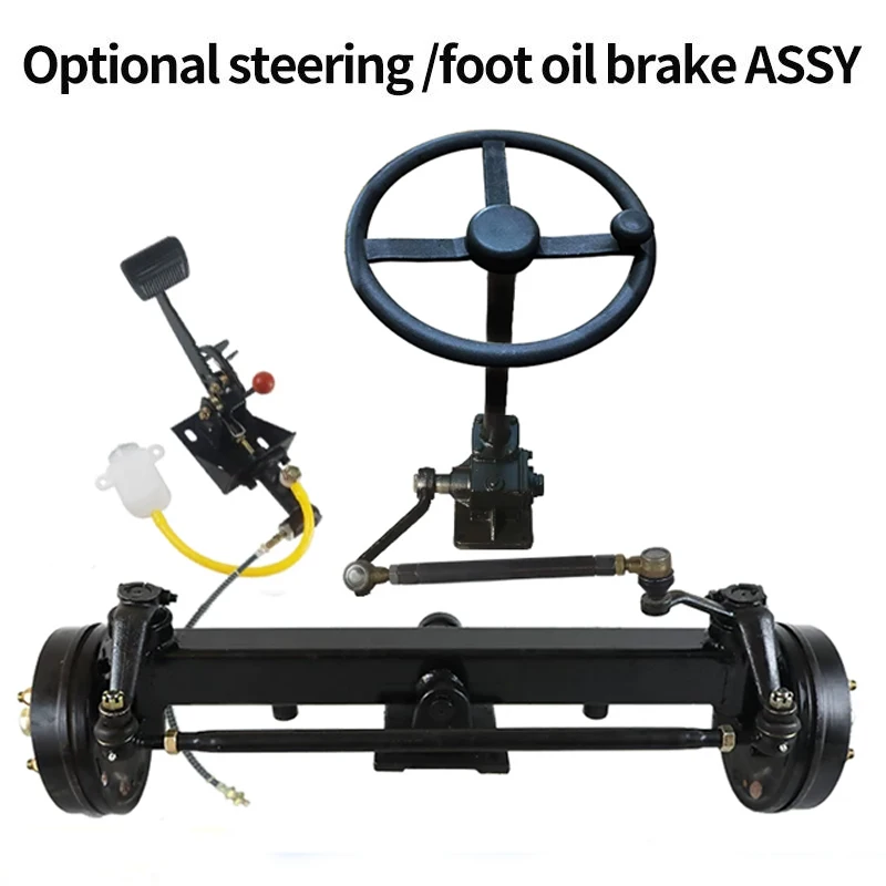 3 Tons Heavy Duty Oil Brake Front Axle Steering Brake Parts Modification Equipment Four-wheel Engineering Henan