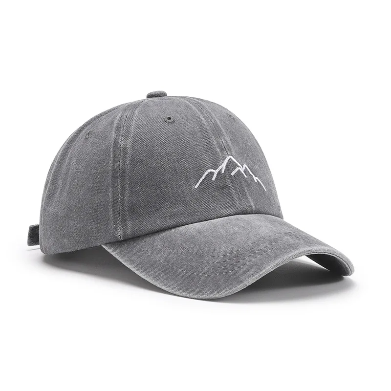 Baseball Cap for Men Women Soft Washed Cotton Mountain Range Embroidery Dad Hats Fashion Outdoor Sports Golf Caps Dropshipping