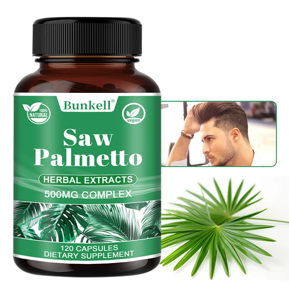 Saw Palmetto Prostate Supplement - Promotes Hair Growth and Urinary Health, Bladder Health and Improves Urinary Frequency